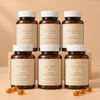 Cure de 6 mois : six flacons de Gummies Autobronzantes Alyra Lab